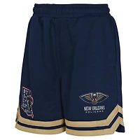 Short en molleton Teardrop bleu marine pour jeunes New Orleans Pelicans