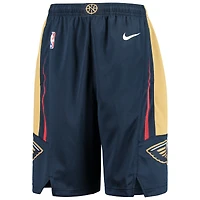 Short Nike New Orleans Pelicans 2020/21 Swingman pour Enfant - Bleu marine Icon Edition