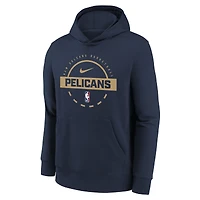Sweat à capuche d'entraînement Nike bleu marine New Orleans Pelicans 2025/26 Club Fleece