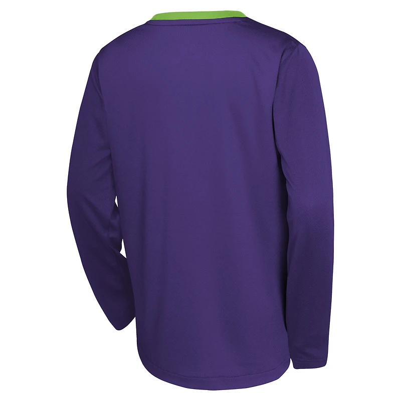 T-shirt de tir à manches longues Nike Purple New Orleans Pelicans 2024/25 City Edition pour jeunes