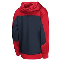 Youth Nike Red/Navy New Orleans Pelicans Authentic On-Court Showtime Performance Full-Zip Hoodie