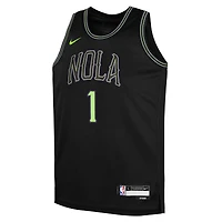 Youth Nike Zion Williamson Black New Orleans Pelicans 2025/26 City Edition Swingman Jersey