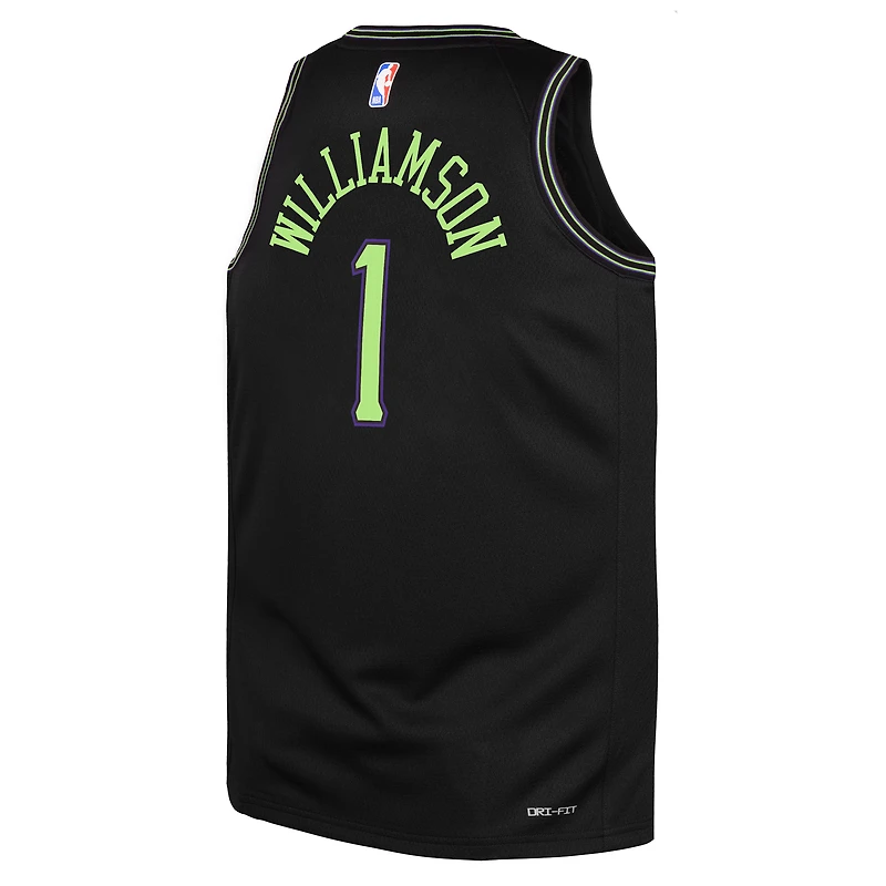 Maillot Swingman Nike City Edition 2025/26 noir de Zion Williamson, New Orleans Pelicans, pour enfant