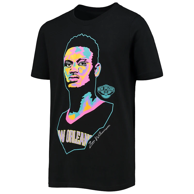 T-shirt Zion Williamson New Orleans Pelicans Artist Series noir pour jeune