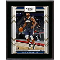 Plaque de joueur sublimée Zion Williamson New Orleans Pelicans 10" x 13"