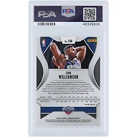Carte de recrue Zion Williamson New Orleans Pelicans 2019-20 Panini Prizm Silver Prizm n° 248 authentifiée PSA 9