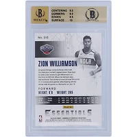 Zion Williamson New Orleans Pelicans Autographed 2019-20 Panini Chronicles Essentials #210 Beckett Fanatics Witnessed Authenticated 9.5/10 Rookie Card - 9.5/9.5/9.5/10 Subgrades