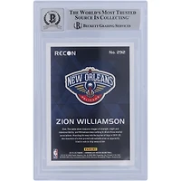 Carte de recrue Panini Chronicles Recon #292 autographiée 2019-20 par Zion Williamson des New Orleans Pelicans, Beckett Fanatics Witnessed Authenticated 10 Rookie