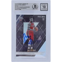 Carte de recrue Panini Chronicles Recon #292 autographiée 2019-20 par Zion Williamson des New Orleans Pelicans, Beckett Fanatics Witnessed Authenticated 10 Rookie
