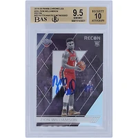Carte recrue autographiée Panini Chronicles Recon #292 2019-20 de Zion Williamson New Orleans Pelicans, Beckett Fanatics Witnessed Authenticated 9.5/10 - Sous-grades 9.5/9.5/9.5/9.5