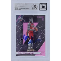 Zion Williamson New Orleans Pelicans Autographed 2019-20 Panini Chronicles Recon Pink Variation #292 Beckett Fanatics Witnessed Authenticated 10 Rookie Card