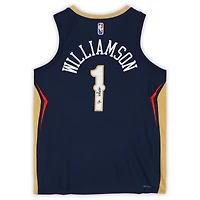 Maillot Nike Diamond Icon Edition Swingman 2020-21 dédicacé par Zion Williamson des New Orleans Pelicans