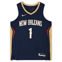 Maillot Nike Diamond Icon Edition Swingman 2020-21 dédicacé par Zion Williamson des New Orleans Pelicans