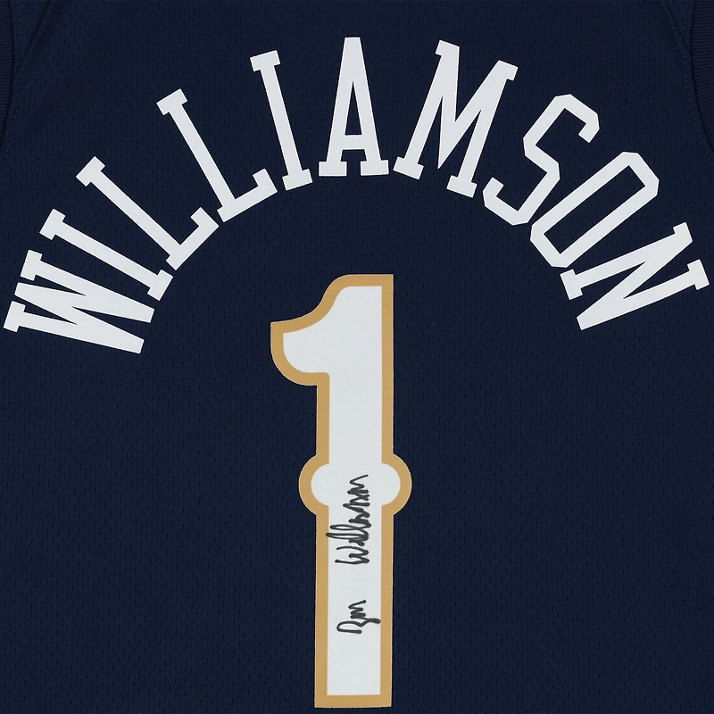 Maillot Nike Diamond Icon Edition Swingman 2020-21 dédicacé par Zion Williamson des New Orleans Pelicans