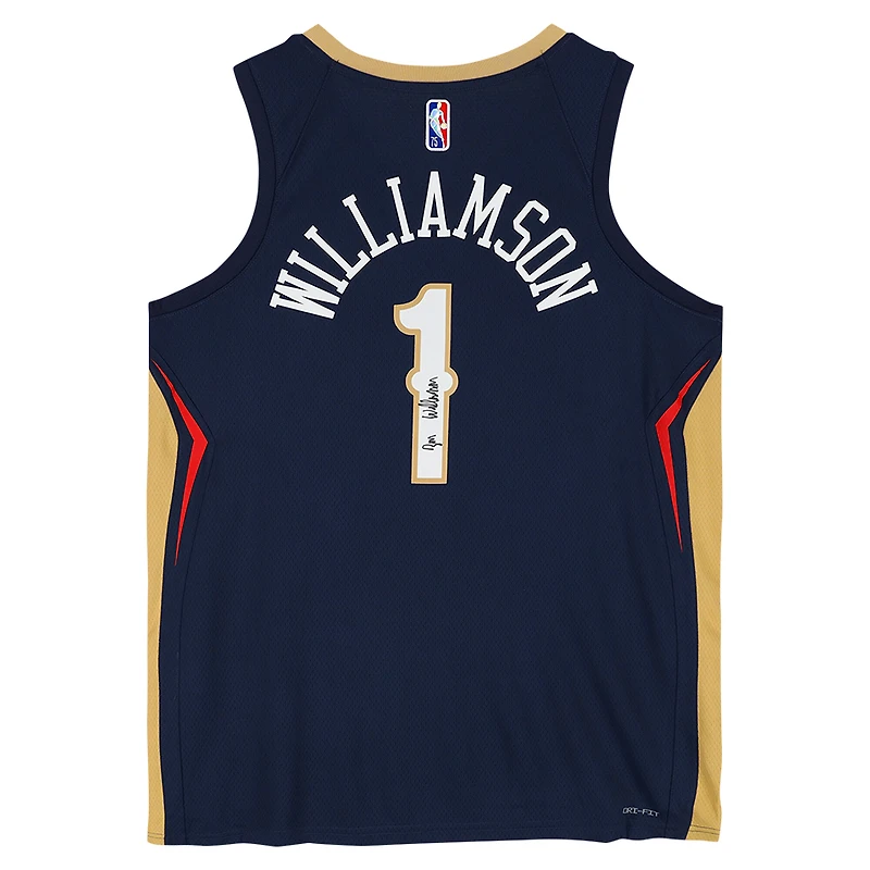 Maillot Nike Diamond Icon Edition Swingman 2020-21 dédicacé par Zion Williamson des New Orleans Pelicans