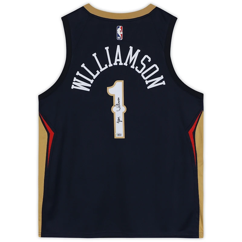 Zion Williamson New Orleans Pelicans Autographed Nike Navy Swingman Jersey
