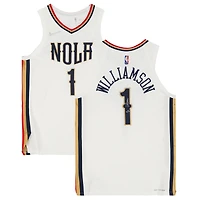 Zion Williamson New Orleans Pelicans Autographed White Nike City Edition Authentic Jersey