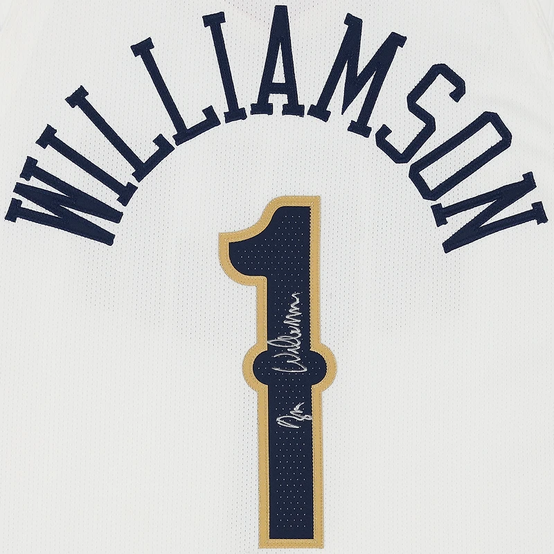 Zion Williamson New Orleans Pelicans Autographed White Nike City Edition Authentic Jersey