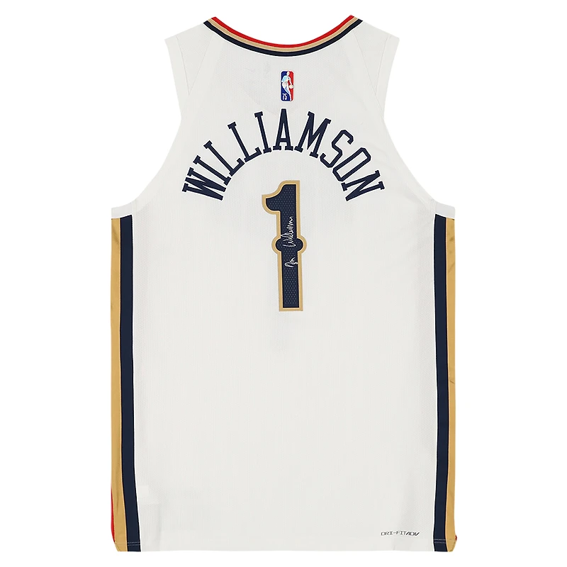 Zion Williamson New Orleans Pelicans Autographed White Nike City Edition Authentic Jersey