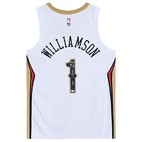 Zion Williamson New Orleans Pelicans Autographed White Nike Swingman Jersey with "2019 #1 Draft Pick" Inscription