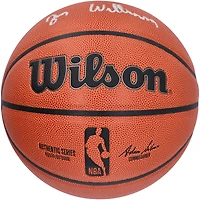 Zion Williamson New Orleans Pelicans Autographed Wilson Authentic Series Indoor/Outdoor Basketball - Silver Ink