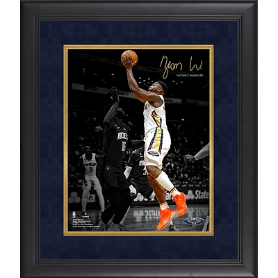 Zion Williamson New Orleans Pelicans Facsimile Signature Framed 11" x 14" Spotlight Photograph