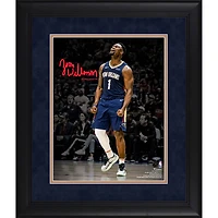 Photo encadrée 11 x 14 pouces de Zion Williamson, joueur des New Orleans Pelicans, avec sa signature fac-similé.