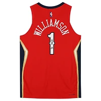 Zion Williamson Red New Orleans Pelicans Autographed Jordan Brand Authentic Jersey
