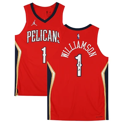 Maillot authentique Jordan Brand autographié par Zion Williamson des New Orleans Pelicans
