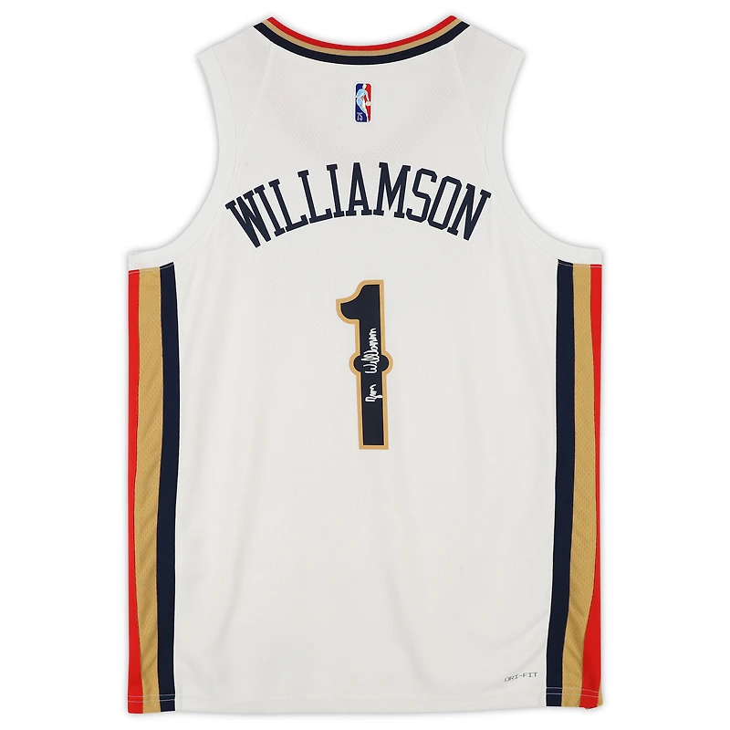 Zion Williamson White New Orleans Pelicans Autographed Nike 2021-22 Mixtape Swingman Jersey