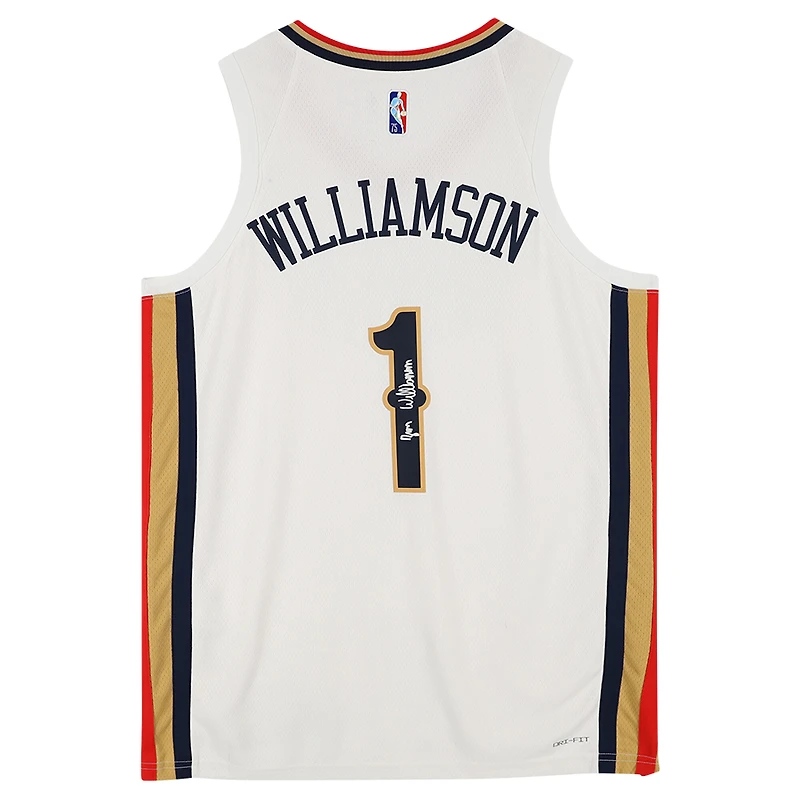 Maillot Nike Mixtape Swingman 2021-22 autographié par Zion Williamson des New Orleans Pelicans