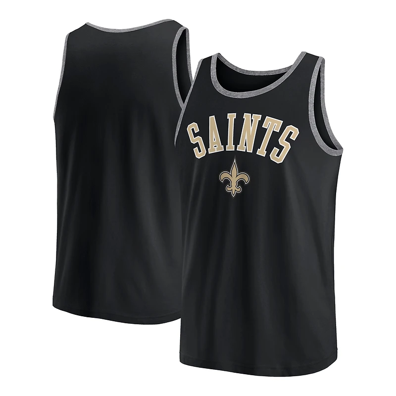 Men's Fanatics Black New Orleans Saints Bet Tank Top