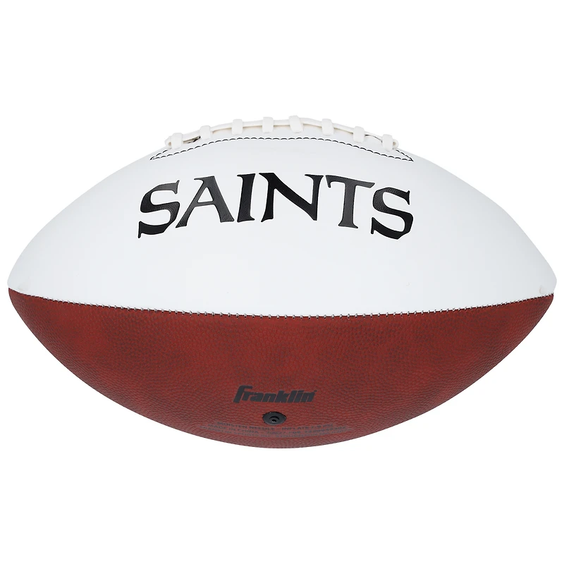 Alvin Kamara New Orleans Saints Autographed Franklin White Panel Football 