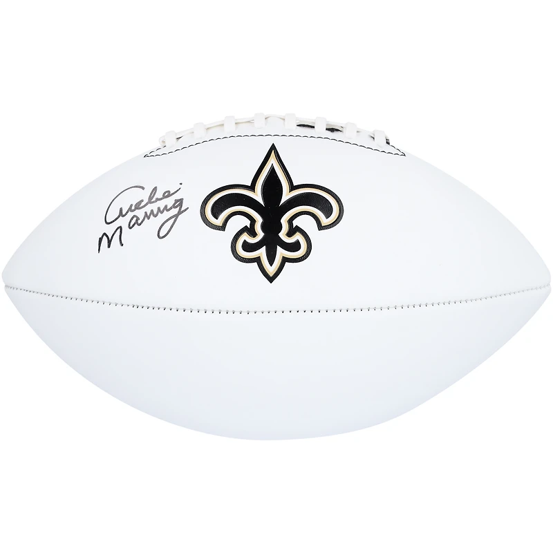 Archie Manning New Orleans Saints Autographed Franklin White Panel Football