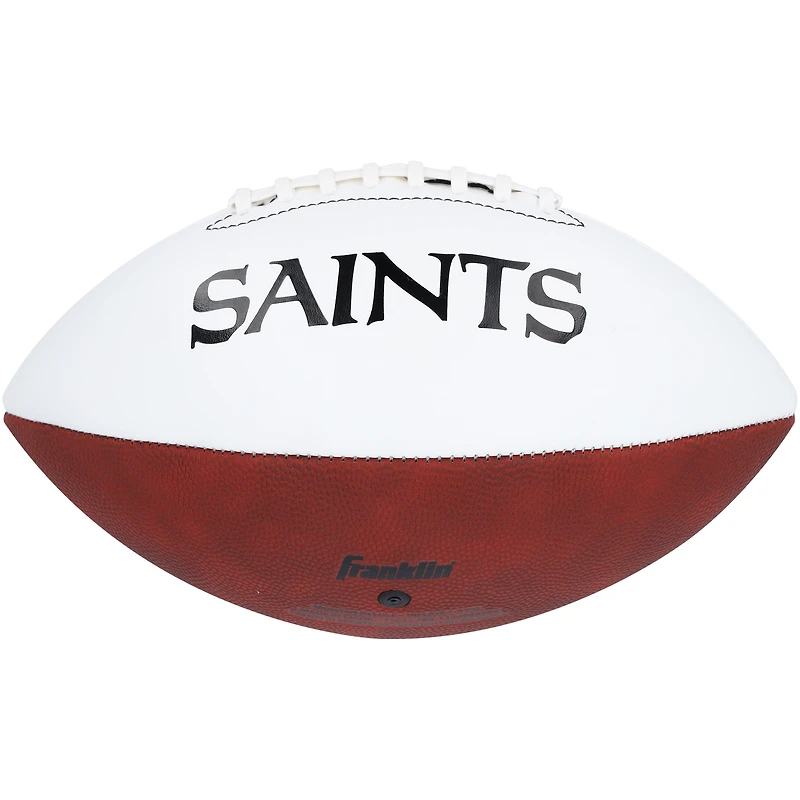 Archie Manning New Orleans Saints Autographed Franklin White Panel Football