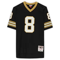 Maillot réplique noir autographié par Archie Manning des New Orleans Saints de Mitchell & Ness