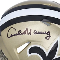 Casque Riddell Speed ​​Mini autographié par Archie Manning New Orleans Saints 1976-99 Throwback Logo