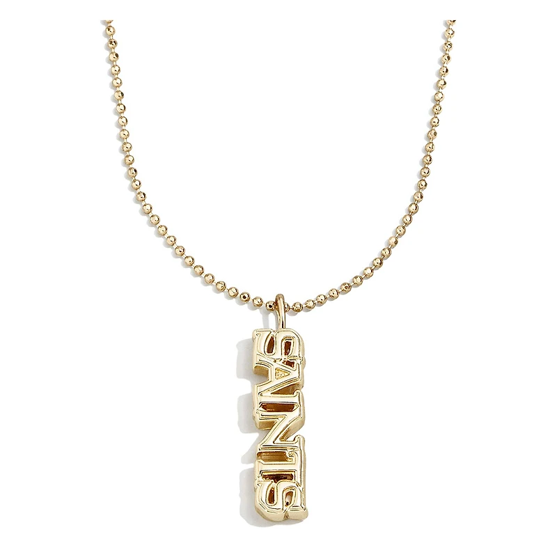 BaubleBar Collier avec pendentif avec logo des Saints de la Nouvelle-Orléans
