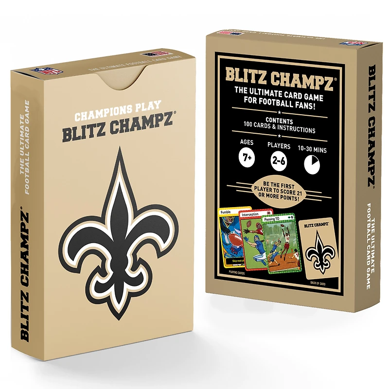 Blitz Champz New Orleans Saints NFL Jeu de cartes de football