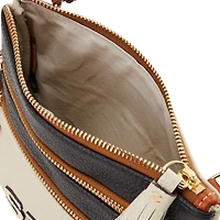 Dooney & Bourke New Orleans Saints Infield Sac à bandoulière à triple fermeture éclair