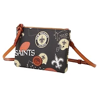 Dooney & Bourke New Orleans Saints Top Zip Crossbody Purse