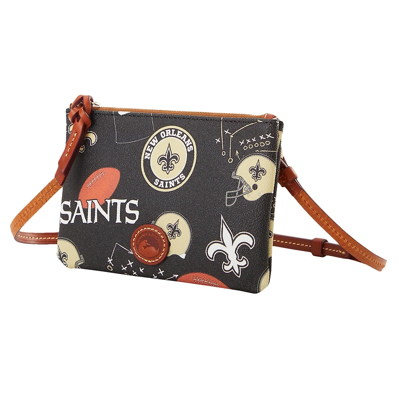 Dooney & Bourke New Orleans Saints Top Zip Crossbody Purse