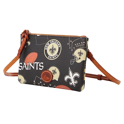 Dooney & Bourke New Orleans Saints Top Zip Crossbody Purse