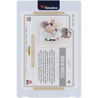 Carte Panini certifiée 2017 autographiée par Drew Brees des Saints de la Nouvelle-Orléans #MC-DB #1/1
