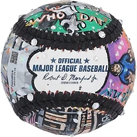 Drew Brees New Orleans Saints Autographed Baseball - Art by Charles Fazzino - WN55913419
