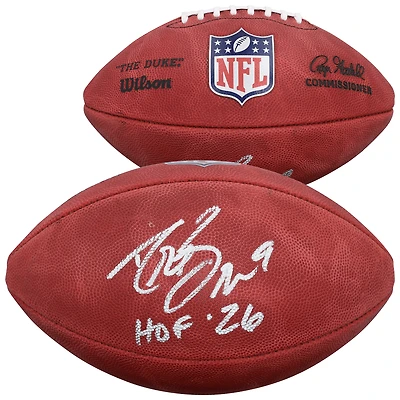 Drew Brees New Orleans Saints Autographed Wilson Duke Full Color Football with "HOF 26" Inscription