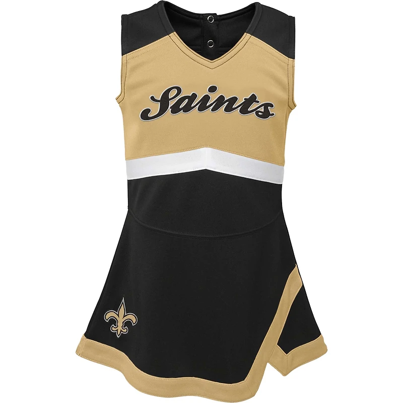 Robe pull noire New Orleans Saints Cheer Captain pour fille