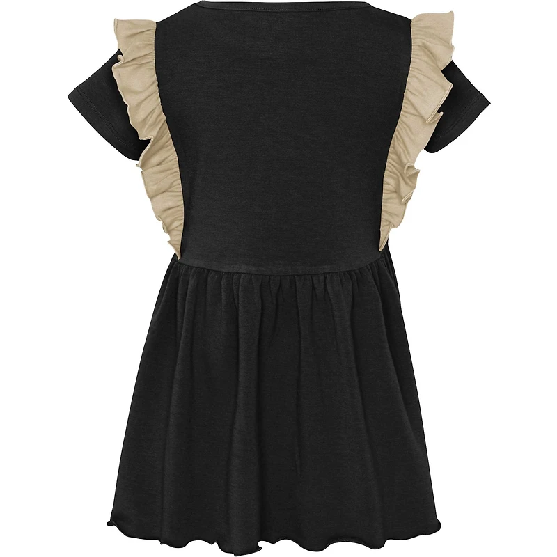 Girls Preschool Black New Orleans Saints Too Cute Tri-Blend Dress
