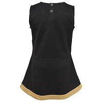 Robe noire de capitaine des pom-pom girls New Orleans Saints pour petites filles, avec bloomer