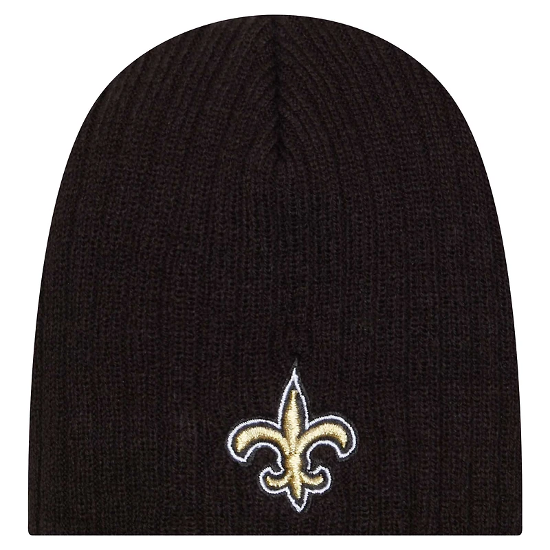 Bonnet en tricot mini New Era noir New Orleans Saints pour bébé